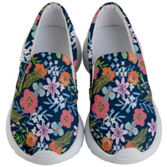 Flowers Flower Flora Nature Floral Background Painting Kids Lightweight Slip Ons by Pakjumat