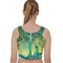 Nature Trees Forest Mystical Forest Jungle Velvet Racer Back Crop Top View2