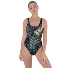 Tropical Leaves Foliage Monstera Nature Home Bring Sexy Back Swimsuit by Pakjumat