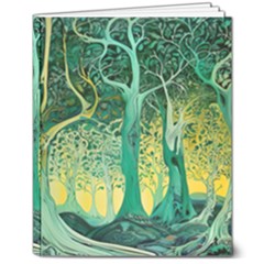 Nature Trees Forest Mystical Forest Jungle 8  X 10  Softcover Notebook by Pakjumat