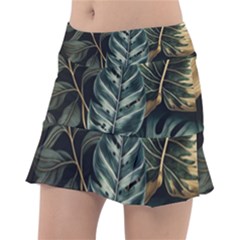 Tropical Leaves Foliage Monstera Nature Home Classic Tennis Skirt by Pakjumat