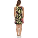 Flower Leaves Floral Flora Nature Tiered Sleeveless Mini Dress View4