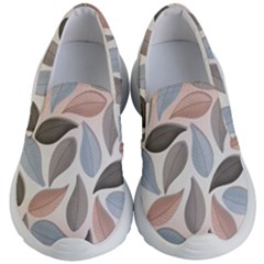 Leaves Pastel Background Nature Kids Lightweight Slip Ons by Pakjumat