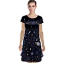 Starry Night  Space Constellations  Stars  Galaxy  Universe Graphic  Illustration Cap Sleeve Nightdress View1