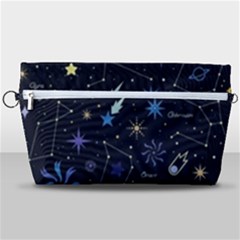 Starry Night  Space Constellations  Stars  Galaxy  Universe Graphic  Illustration Handbag Organizer by Pakjumat