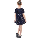 Starry Night  Space Constellations  Stars  Galaxy  Universe Graphic  Illustration Kids  Simple Cotton Dress View2