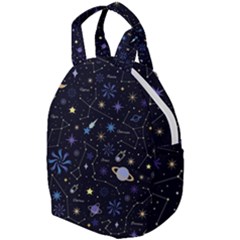 Starry Night  Space Constellations  Stars  Galaxy  Universe Graphic  Illustration Travel Backpack by Pakjumat