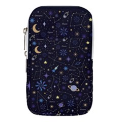 Starry Night  Space Constellations  Stars  Galaxy  Universe Graphic  Illustration Waist Pouch (small) by Pakjumat