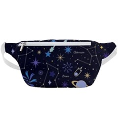 Starry Night  Space Constellations  Stars  Galaxy  Universe Graphic  Illustration Waist Bag  by Pakjumat