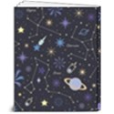 Starry Night  Space Constellations  Stars  Galaxy  Universe Graphic  Illustration 8  x 10  Hardcover Notebook View2