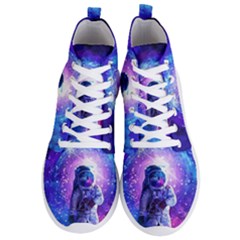 The Cosmonaut Galaxy Art Space Astronaut Men s Lightweight High Top Sneakers by Pakjumat