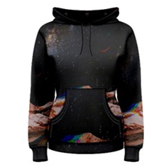 Retro Vintage Space Galaxy Women s Pullover Hoodie by Pakjumat