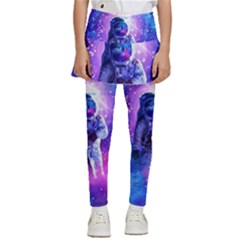 The Cosmonaut Galaxy Art Space Astronaut Kids  Skirted Pants by Pakjumat