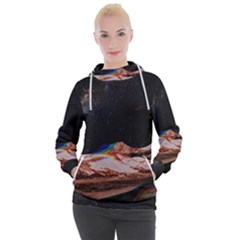 Retro Vintage Space Galaxy Women s Hooded Pullover by Pakjumat