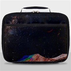 Retro Vintage Space Galaxy Full Print Lunch Bag by Pakjumat