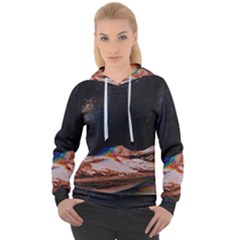 Retro Vintage Space Galaxy Women s Overhead Hoodie by Pakjumat