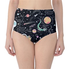 Animals Galaxy Space Classic High-waist Bikini Bottoms by Pakjumat