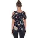 Animals Galaxy Space Cut Out Side Drop T-Shirt View2