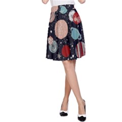 Space Galaxy Pattern A-line Skirt by Pakjumat