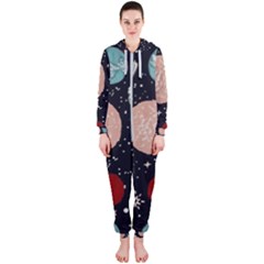 Space Galaxy Pattern Hooded Jumpsuit (ladies)