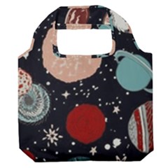 Space Galaxy Pattern Premium Foldable Grocery Recycle Bag by Pakjumat