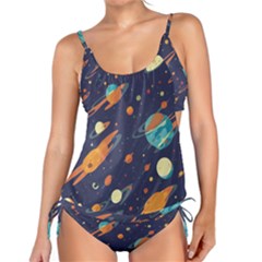 Space Galaxy Planet Universe Stars Night Fantasy Tankini Set by Pakjumat