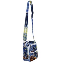 Starry Surreal Psychedelic Astronaut Space Shoulder Strap Belt Bag by Pakjumat