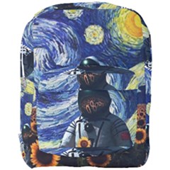 Starry Surreal Psychedelic Astronaut Space Full Print Backpack by Pakjumat