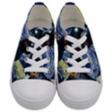 Starry Surreal Psychedelic Astronaut Space Kids  Low Top Canvas Sneakers View1