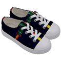 Rocket Halftone Astrology Astronaut Kids  Low Top Canvas Sneakers View3