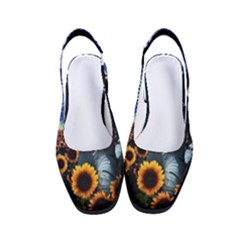 Starry Surreal Psychedelic Astronaut Space Women s Classic Slingback Heels by Pakjumat