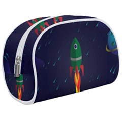 Rocket Halftone Astrology Astronaut Make Up Case (medium) by Pakjumat