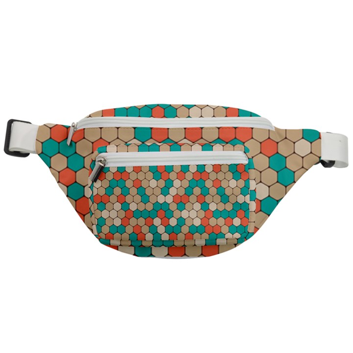 Multicolored Honeycomb Colorful Abstract Geometry Fanny Pack