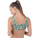 Multicolored Honeycomb Colorful Abstract Geometry Front Tie Bikini Top View2