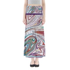 Abstract Background Ornamental Full Length Maxi Skirt by Pakjumat