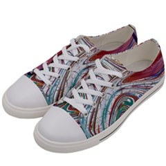 Abstract Background Ornamental Men s Low Top Canvas Sneakers