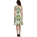 Algae Green Algae Chlorophyceae Sleeveless V-Neck Skater Dress with Pockets View4