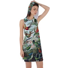 Humming Birds Trochilidae Racer Back Hoodie Dress by Pakjumat