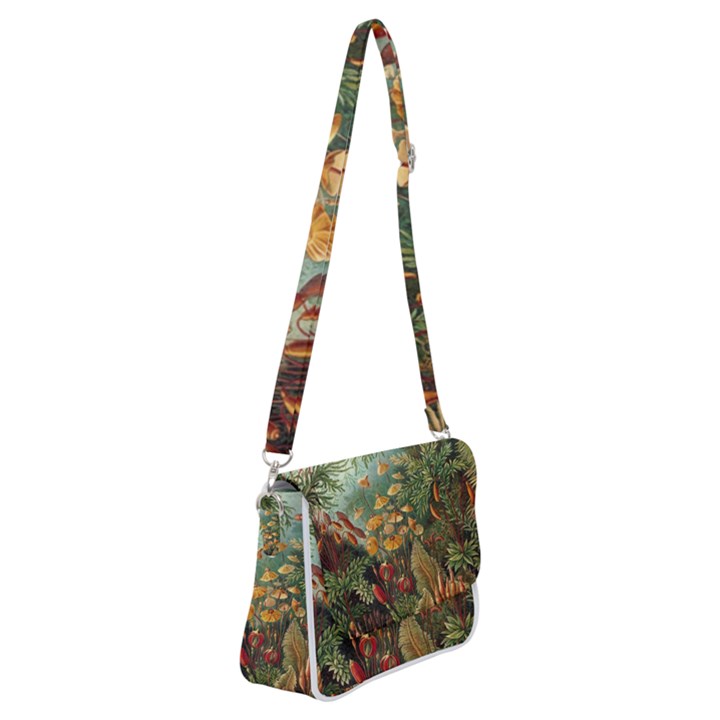 Moose Eurhynchium Haeckel Muscinae Shoulder Bag with Back Zipper