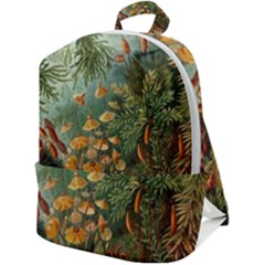 Moose Eurhynchium Haeckel Muscinae Zip Up Backpack by Pakjumat