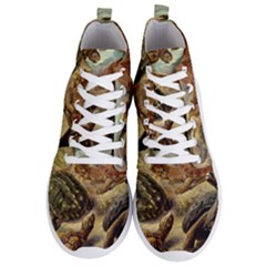 Turtles Leatherback Sea Turtle Men s Lightweight High Top Sneakers by Pakjumat