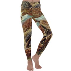 Turtles Leatherback Sea Turtle Kids  Lightweight Velour Classic Yoga Leggings by Pakjumat