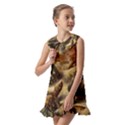 Turtles Leatherback Sea Turtle Kids  Pilgrim Collar Ruffle Hem Dress View2