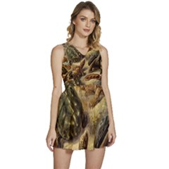 Turtles Leatherback Sea Turtle Sleeveless High Waist Mini Dress by Pakjumat