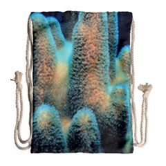 Photo Coral Great Scleractinia Drawstring Bag (large) by Pakjumat