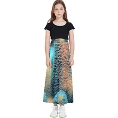 Photo Coral Great Scleractinia Kids  Flared Maxi Skirt by Pakjumat