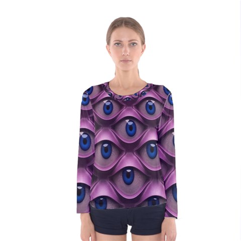 Artistic Eye Psychedelic Women s Long Sleeve T-shirt by Modalart