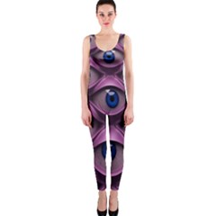 Artistic Eye Psychedelic One Piece Catsuit by Modalart