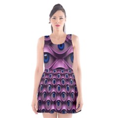 Artistic Eye Psychedelic Scoop Neck Skater Dress by Modalart