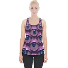 Artistic Eye Psychedelic Piece Up Tank Top by Modalart